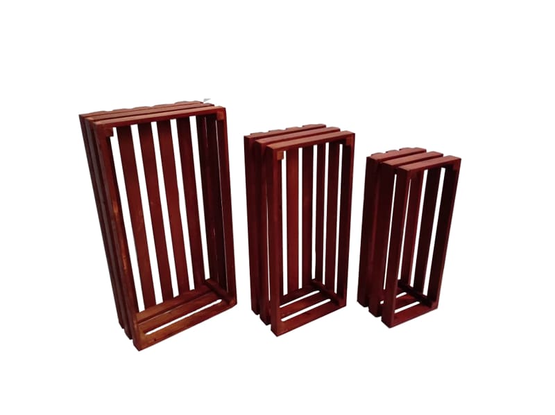 Conjunto de Tres Cajas de Madera DFORJA